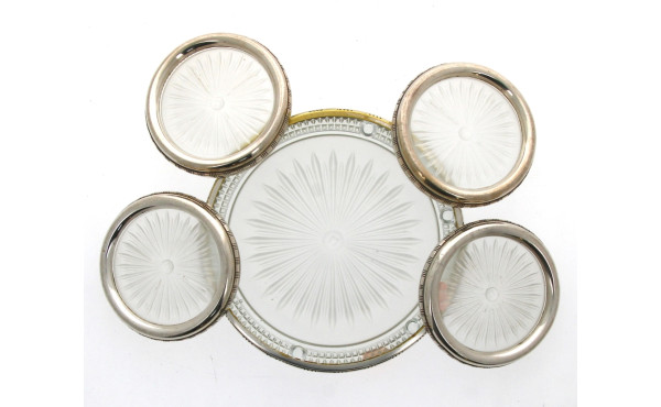 Dessous de plat rond et 4 dessous de bou