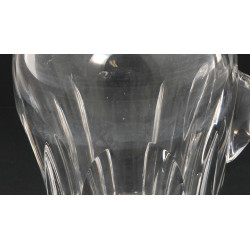 Carafon en cristal à pans coupés, de bel