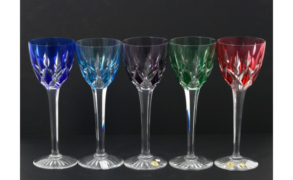 Cristallerie de LORRAINE - 5 verres en c