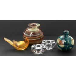 DAUM France - Paire de salerons en crist