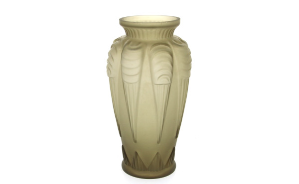 ESPAIVET, ép ART DECO - VASE en verre fu