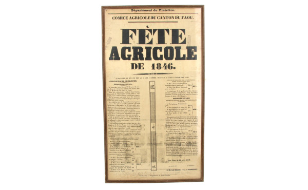 "COMICE AGRICOLE DU CANTON DU FAOU, dépa