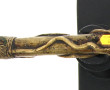 Sceptre en bronze patiné, extrémtité en 