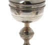 Ciboire en métal argenté intérieur doré 