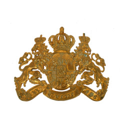 Plaque de casque à pointe bavarois fin X