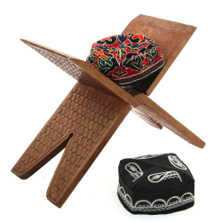 Support pliant en bois pour Coran : on y