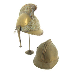 Casque de SAPEUR-POMPIER période 1er Emp
