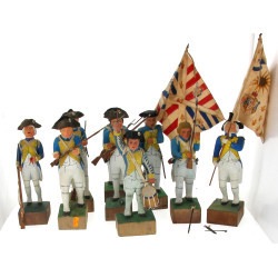 Collection de 9 soldats du régiment Roya