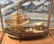 Maquette de bateau de pêche "Crevettier"