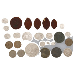 Collection de 27 moulages de sceaux et m