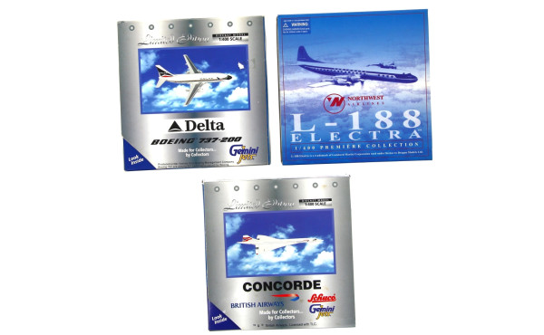 AVIATION - 3 modèles réduits d'avions d