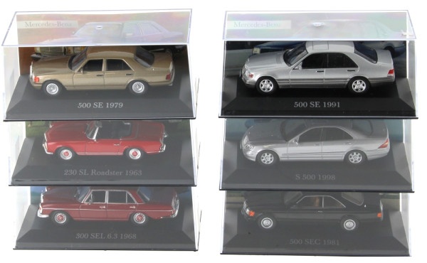 MERCEDES 1:43 - 6 modèles différents en 