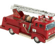 Camion de pompier en tôle, fabrication j