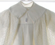 Robe de baptême brodée avec cape assorti