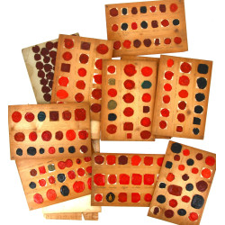 Collection de cachets de cire XIXe contr