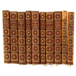 10 volumes reliés cuir, fin XIXème. Ouvr