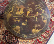 Table basse ronde chinoise en laque à fo