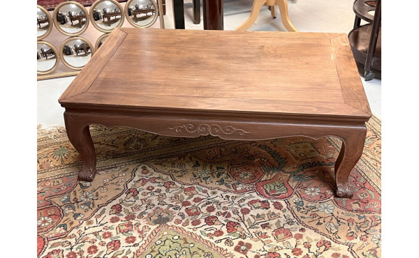 Table basse en bois exotique, travail ét