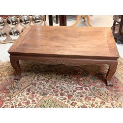 Table basse en bois exotique, travail ét