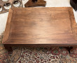Table basse en bois exotique, travail ét