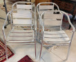 4 fauteuils de terrasse empilables en al