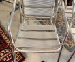 4 fauteuils de terrasse empilables en al