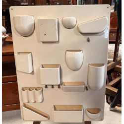 Etagère murale en ABS blanc beige range 