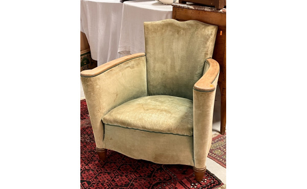 Fauteuil des années 25/30, dossier à mou