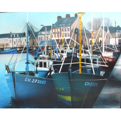 Gérard BAUER (1947) " Le port de St Vaas