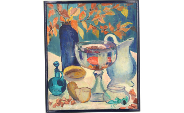 Ecole française "Nature morte au poisson