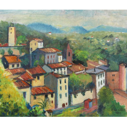 Alain GRAVIE (Xxè-XXIè) "Paysage de l'ar