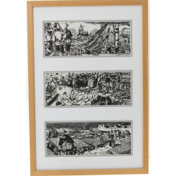 Mathurin MEHEUT (1882-1958) 3 scènes de 