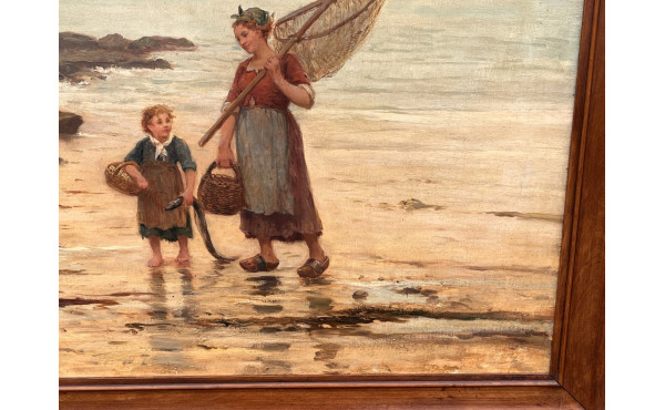 Ecole de Française début XXème "Pêcheuse