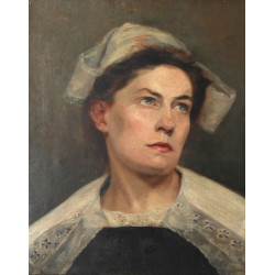 Ecole bretonne début Xxème "Portrait de 