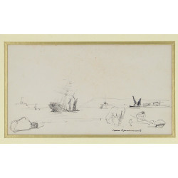 Maurice MENARDEAU (1897-1977) "Marine et