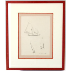 Maurice MENARDEAU (1897-1977) "Voiliers"