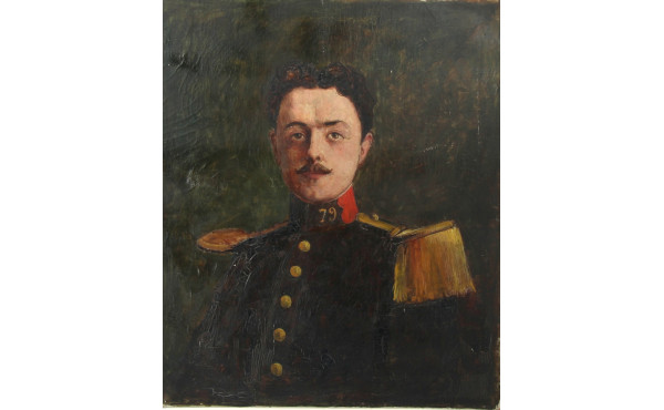 Ecole Française XIXème "Portrait de jeun