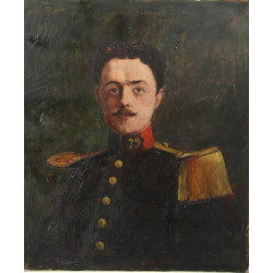 Ecole Française XIXème "Portrait de jeun