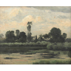 Maurice LECLERCQ (Xxème) "Paysage de cam