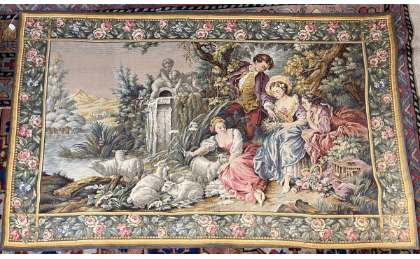 Tenture décorative à décor d'une scène c