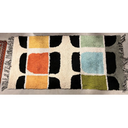 Tapis en laine moderne décor géométrique