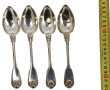 4 cuillères anciennes en argent, poinçon