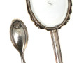 Petite brosse de bébé ancienne en argent