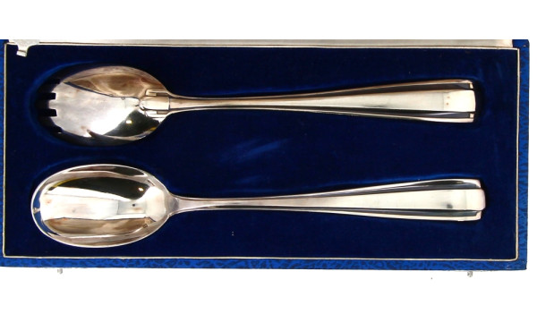 BOULENGER - Couvert à salade en métal ar