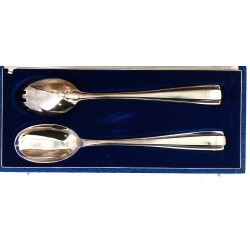 BOULENGER - Couvert à salade en métal ar