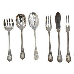 CHRISTOFLE - Décor "Marly" - Suite de 6 