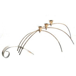 Candélabre design à 3 bras de lumière en