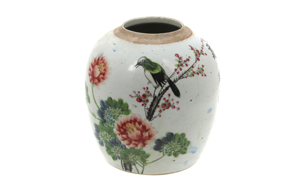 CHINE - Pot à gingembre en porcelaine à 