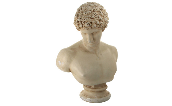 Buste de DAVID, grand sujet en plâtre pa