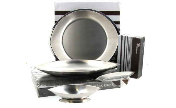 PLATS INOX GUY DEGRENNE. Collection Cosm